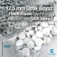 Plastik Kapaklı 12,5 mm Çıtçıt Takımı Optik Beyaz - Gümüş 3 Alt Parça 100 adet/pkt ERC00125PLOBeyaz