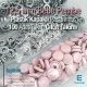 Plastic Cap Snap Fastener Set with 12.5 mm - 0,49" Powder Pink - Silver 3 Bottom Pieces 100 pieces/pack ERC00125PLPembe
