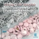 Plastic Cap Snap Fastener Set with 12.5 mm - 0,49" Powder Pink - Silver 3 Bottom Pieces 100 pieces/pack ERC00125PLPembe