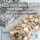 12.5 mm - 0,49" Snap Fastener Set with Coffee Milk Plastic Cap - Silver 3 Bottom Pieces 100 pieces/pack ERC00125PLSKahve