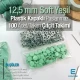 12,5 mm Çıtçıt Takımı Soft Yeşil - Pastel Yeşil Plastik Kapaklı - Gümüş 3 Alt Parça 100 adet/pkt ERC00125PLSYesil