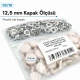 12.5 mm / 0.49 in 54 System Light Salmon Plastic Capped Snap Fastener for babywear and children's apparel
