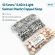 12.5 mm / 0.49 in 54 System Light Salmon Plastic Capped Snap Fastener for babywear and children's apparel