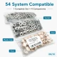 12.5 mm / 0.49 in 54 System Light Salmon Plastic Capped Snap Fastener for babywear and children's apparel