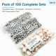 12.5 mm / 0.49 in 54 System Light Salmon Plastic Capped Snap Fastener for babywear and children's apparel