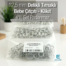 12.5 mm Perforated Brass Snap Fastener, 75 Pieces/Pack, ERC00125PRPK