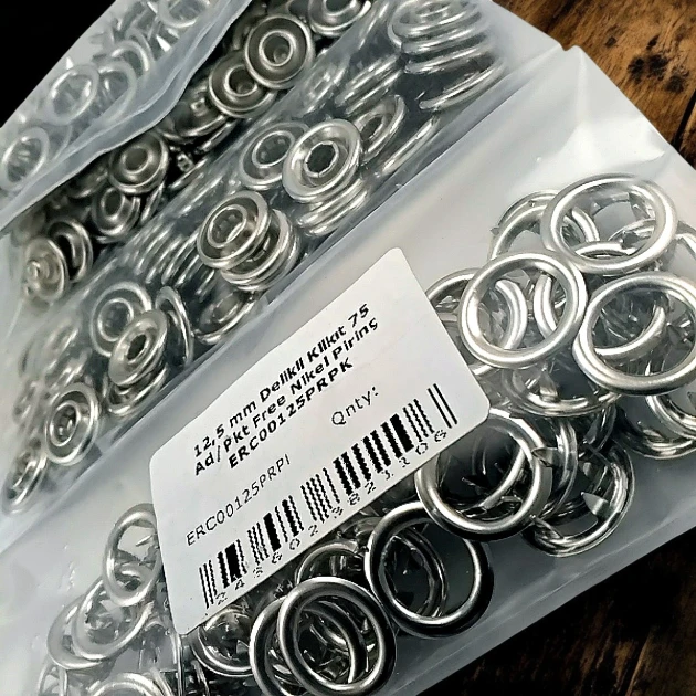 12.5 mm Perforated Brass Snap Fastener, 75 Pieces/Pack, ERC00125PRPK