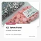 15 mm / 0.591 in Light Pink Plastic-Capped Snap Fastener for garments, bags, and home textiles