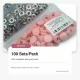 15 mm / 0.591 in Light Pink Plastic-Capped Snap Fastener for garments, bags, and home textiles