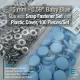 Snap Fastener Set with 0,59" - 15 mm Plastic Cover Baby Blue 100 pieces/pack ERC0015PLBMavi