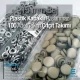 Snap Fastener Set with 0,59" - 15 mm Plastic Cover Biege 100 pieces/pack ERC0015PLBej