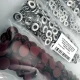 Snap Fastener Set 15 mm - 0,59" Plastic Cover Burgundy 100 pcs/pack ERC0015PLBrd