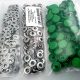 Snap Fastener Set with 15 mm - 0,59" Plastic Cover Dark Green 100 pieces/pack ERC0015PLDGrn