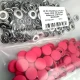 Snap Fastener Set with 15 mm - 0,59" Plastic Cover Fuchsia 100 pieces/pack ERC0015PLFsy