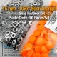 Snap Fastener Set 15 mm - 0,59" with Plastic Cover Neon Orange 100 pieces/pack ERC0015PLNOrange