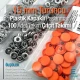 Çıtçıt Takımı 15 mm Plastik Kapaklı Turuncu 100 adet/pkt ERC0015PLOrg