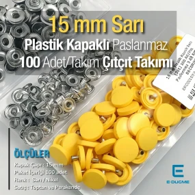 15 mm Snap Fastener Set with 0,59