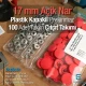 Plastik Kapaklı Çıtçıt Takımı 17 mm Açık Nar 100 adet/pkt ERC0017PLANar