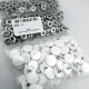 17 mm - 0,67" White Plastic Cap Snap Fastener Set with 100 pieces/pack ERC0017PLBeyaz
