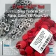 17 mm Snap Fastener Set with Cap Plastic 0,67" Red 100 pieces/pack ERC0017PLDRed