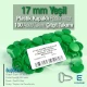 17 mm - 0,67" Plastic Cap Green Snap Fastener Set with 100 pieces/pack ERC0017PLYesil