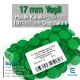 17 mm - 0,67" Plastic Cap Green Snap Fastener Set with 100 pieces/pack ERC0017PLYesil