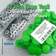 17 mm - 0,67" Snap Fastener Set with Cap Plastic Apple Green 100 pieces/pack ERC0017PLEYesil