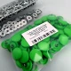 17 mm - 0,67" Snap Fastener Set with Cap Plastic Apple Green 100 pieces/pack ERC0017PLEYesil