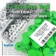 17 mm - 0,67" Snap Fastener Set with Cap Plastic Apple Green 100 pieces/pack ERC0017PLEYesil