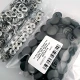 17 mm Snap Fastener Set with Cap Plastic 0,67" Dark Grey 100 pieces/pack ERC0017PLGri