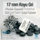 17 mm Snap Fastener Set with Cap Plastic 0,67" Dark Grey 100 pieces/pack ERC0017PLGri