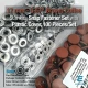 17 mm - 0,67" Brown Snap Fastener Set with Cap Plastic 100 pieces/pack ERC0017PLKahve