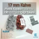 17 mm - 0,67" Brown Snap Fastener Set with Cap Plastic 100 pieces/pack ERC0017PLKahve