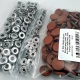 17 mm - 0,67" Brown Snap Fastener Set with Cap Plastic 100 pieces/pack ERC0017PLKahve