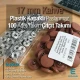 17 mm - 0,67" Brown Snap Fastener Set with Cap Plastic 100 pieces/pack ERC0017PLKahve