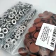 17 mm - 0,67" Brown Snap Fastener Set with Cap Plastic 100 pieces/pack ERC0017PLKahve