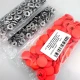 17 mm - 0,67" Plastic Cap Snap Fastener Set with Neon Pink 100 pieces/pack ERC0017PLNPembe