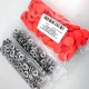 17 mm - 0,67" Plastic Cap Snap Fastener Set with Neon Pink 100 pieces/pack ERC0017PLNPembe