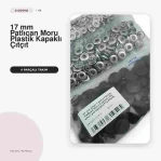 17 mm / 0.669 in Aubergine Purple Plastic-Capped Snap Fastener, 100 Sets ERC0017PLPMoru