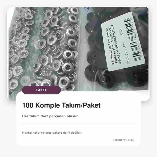 17 mm Aubergine Purple Plastic-Capped Snap Fastener Set for Apparel and Accessories