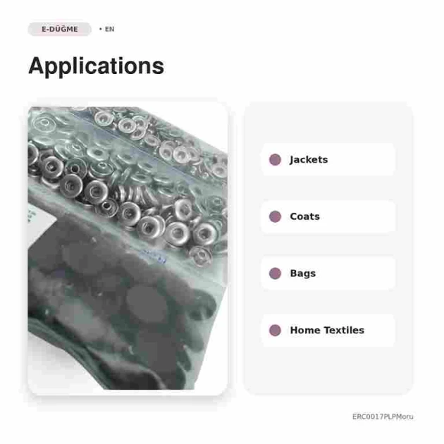 17 mm Aubergine Purple Plastic-Capped Snap Fastener Set for Apparel and Accessories