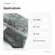 17 mm Aubergine Purple Plastic-Capped Snap Fastener Set for Apparel and Accessories