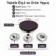 17 mm Aubergine Purple Plastic-Capped Snap Fastener Set for Apparel and Accessories