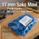 Plastik Kapaklı 17 mm Çıtçıt Takımı Saks Mavi 100 adet/pkt ERC0017PLSMavi