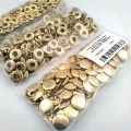 Snap Button 12.5 mm / 0.49 in Gold Steel 54 System 100 Sets Pack ERCA00125PGold