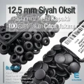 Snap Button 12.5 mm / 0.49 in Stainless Black Oxide 100 Sets ERCA00125PSO