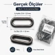 No 4 / 2 cm Pirinç Oval Kuşgözü Füme Black Nickel - 50 Adet, çanta, ayakkabı ve dekoratif tekstil uygulamaları için ideal