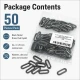 No 4 / 2 cm Pirinç Oval Kuşgözü Füme Black Nickel - 50 Adet, çanta, ayakkabı ve dekoratif tekstil uygulamaları için ideal