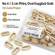 Oval Kuşgözü 2 cm Gold 50 Adet/Paket Pirinç - Modern ve estetik görünüm sunan dayanıklı aksesuar