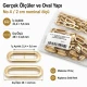 Oval Kuşgözü 2 cm Gold 50 Adet/Paket Pirinç - Modern ve estetik görünüm sunan dayanıklı aksesuar